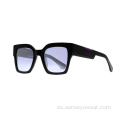 Gafas de sol de acetato polarizado UV400 UV400 de gran tamaño unisex